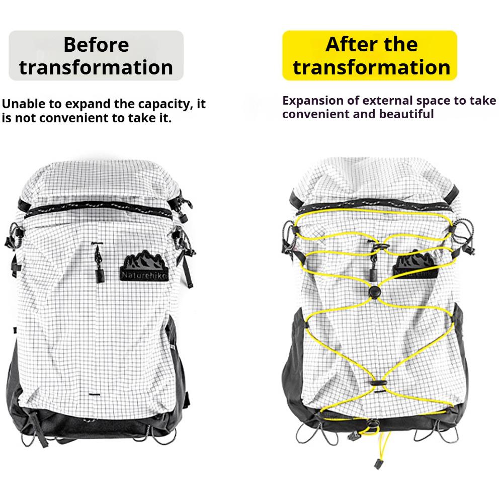 Outdoor Backpacks Expansion Buckle Set DIY Elastic Rope Camping Sports Mountaineering Bag Modification Rope Buckle for Climbing