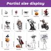 3D Halloween Cling Stickers Skull Ghost Witch for Window Door Party Home Decoration