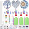 1 Acryl Doppelseitiges Super Flash Kristall Diamant Malerei Fängt Landschaft Sonne Mond Herz Baum Muster DIY Windspiele