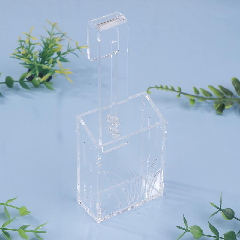 Hook Fish Tank Water Planter Hanging Aquarium Plant Holder Transparent Acrylic Water Plant Container For Fish Tank Landscape