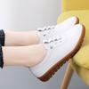 Soft Leather Mother Shoes, Soft Sole, Soft Surface, Ladies' Small Leather Shoes, Comfortable White Shoes, Casual Non-slip Cowhide Sole Toe Shoes
