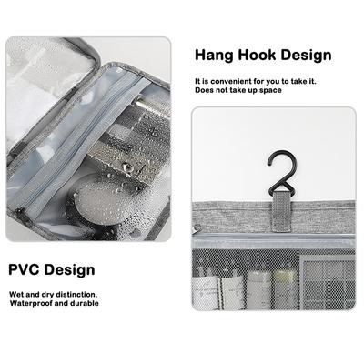 Hanging Toiletry Bag Travel Makeup Bag Portable Cosmetic Bag Waterproof Large Capacity Makeup Traveling Organizer for  Man Women