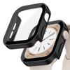 Glass+Case For Apple Watch 7 8 45mm 41mm 49mm 44mm 40mm Straight Edge Screen Protector Cover Case iWatch 4 5 SE 6 7 8 Ultra 49mm