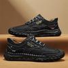 39-48 Men's Leather Casual Shoes Handmade  Soft  Working Shoes Leather Ankle Boots Large Size Driving Moccasins Shoes