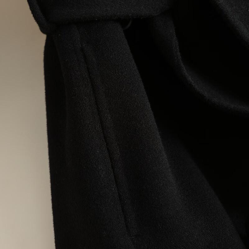 KAISER Women's Double-Faced Pure Wool Long Lapel Coat