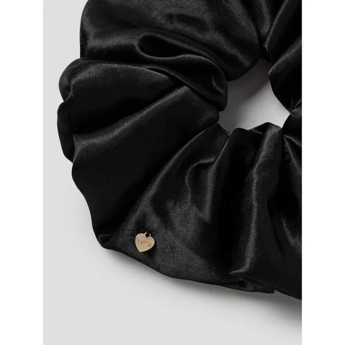 [8 Seconds] Big Satin Scrunchie Black (356796AM75)