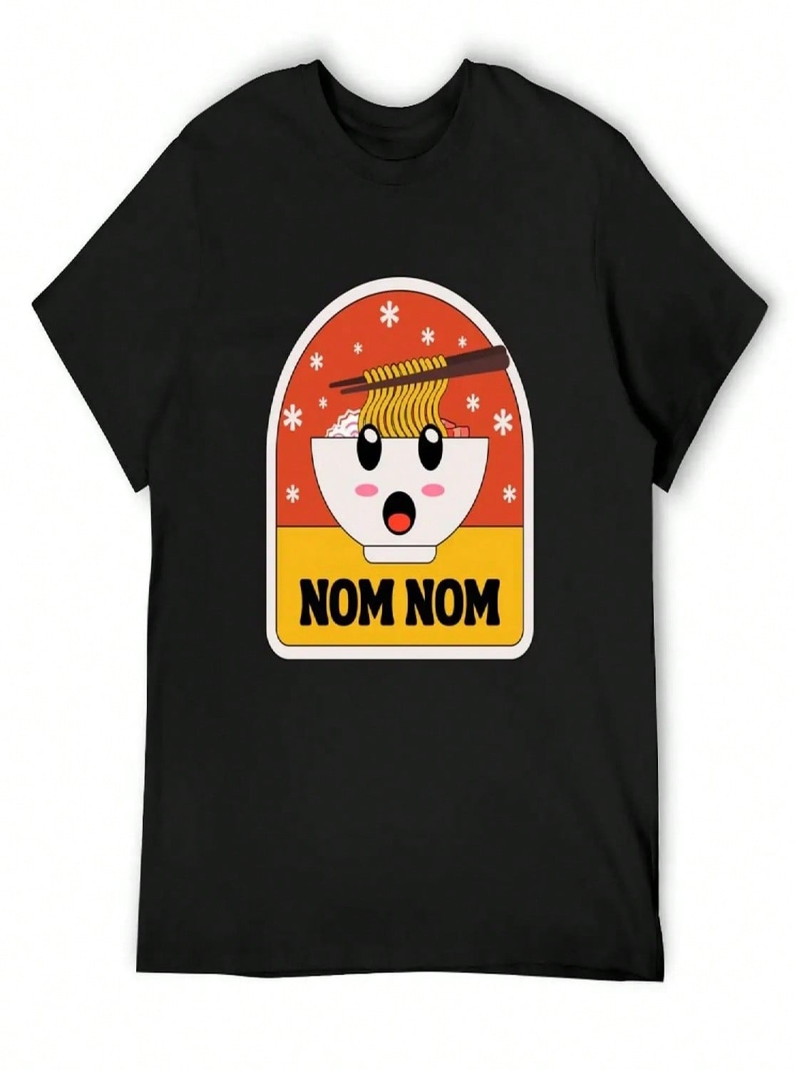 Retro Cute Kawaii Ramen T-Shirt Shirts Graphic Tees For A Boy Funny T-Shirt Topping Shirts Men Graphic S разноцветный