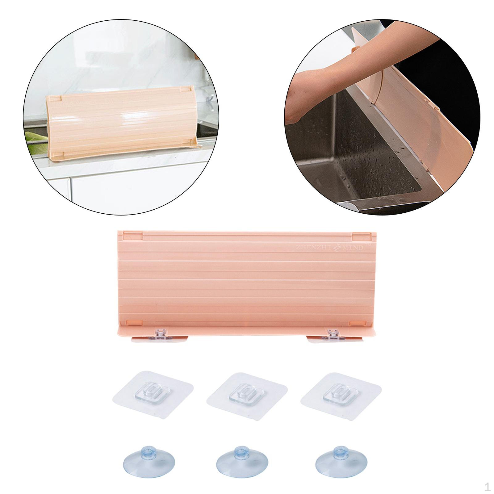 

Household Water Deflector Board Kitchen Gadget Splash Guard рожевий