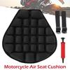 Asiento de motocicleta 3D con liberación de presión, cómodo cojín antideslizante, almohadilla de sillín inflable, color negro, 37,5 x 36 x 4 cm