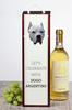 Argentinian Mastiff, Dogo Argentino - Geometric Box With Photo And Inscription For Wine Brand Art-Dog