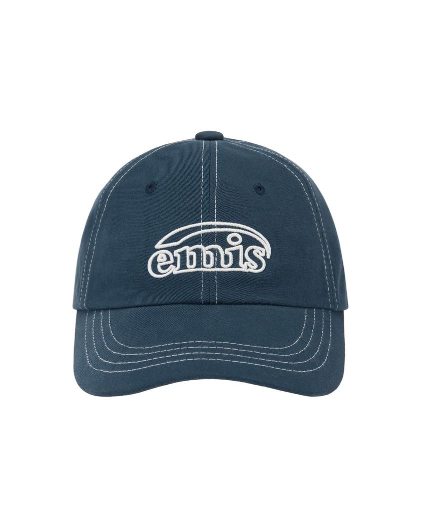 Imiseu White Stitch Ball Cap-Navy