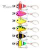 6Pcs 10G/5CM VIB Fishing Lure with Treble Hook Spinning Sequin Long Casting Metal Hard Artificial Spinner Bait Saltwater Freshwater Bass Walleye