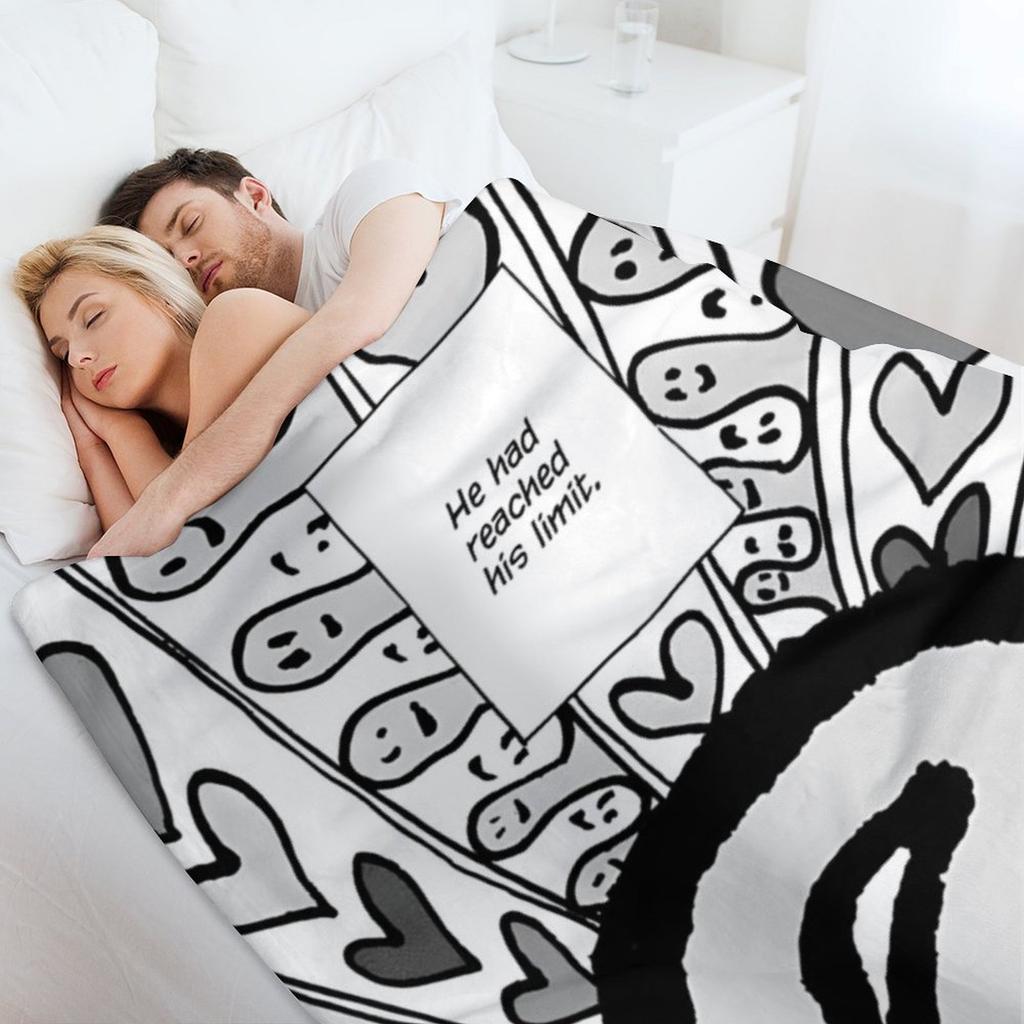 Punpun oyasumi Wohndecke für dekoratives Sofa Flanelldecken für Baby Campingdecken