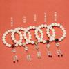 Putuo 18-seed Bodhi Bracelet for Women, Natural White Jade Bodhi Bracelet, Authentic Hand-held Cinnabar Bracelet, Gift for Men