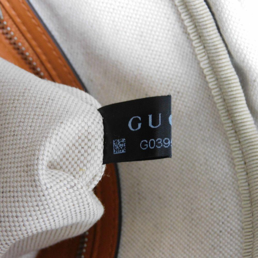 Used 9539 Raibit Nylon Daypack 696013 7927 G Logo Rabbit Red Interlocking G Brown Men's from Japan AUTHENTIC