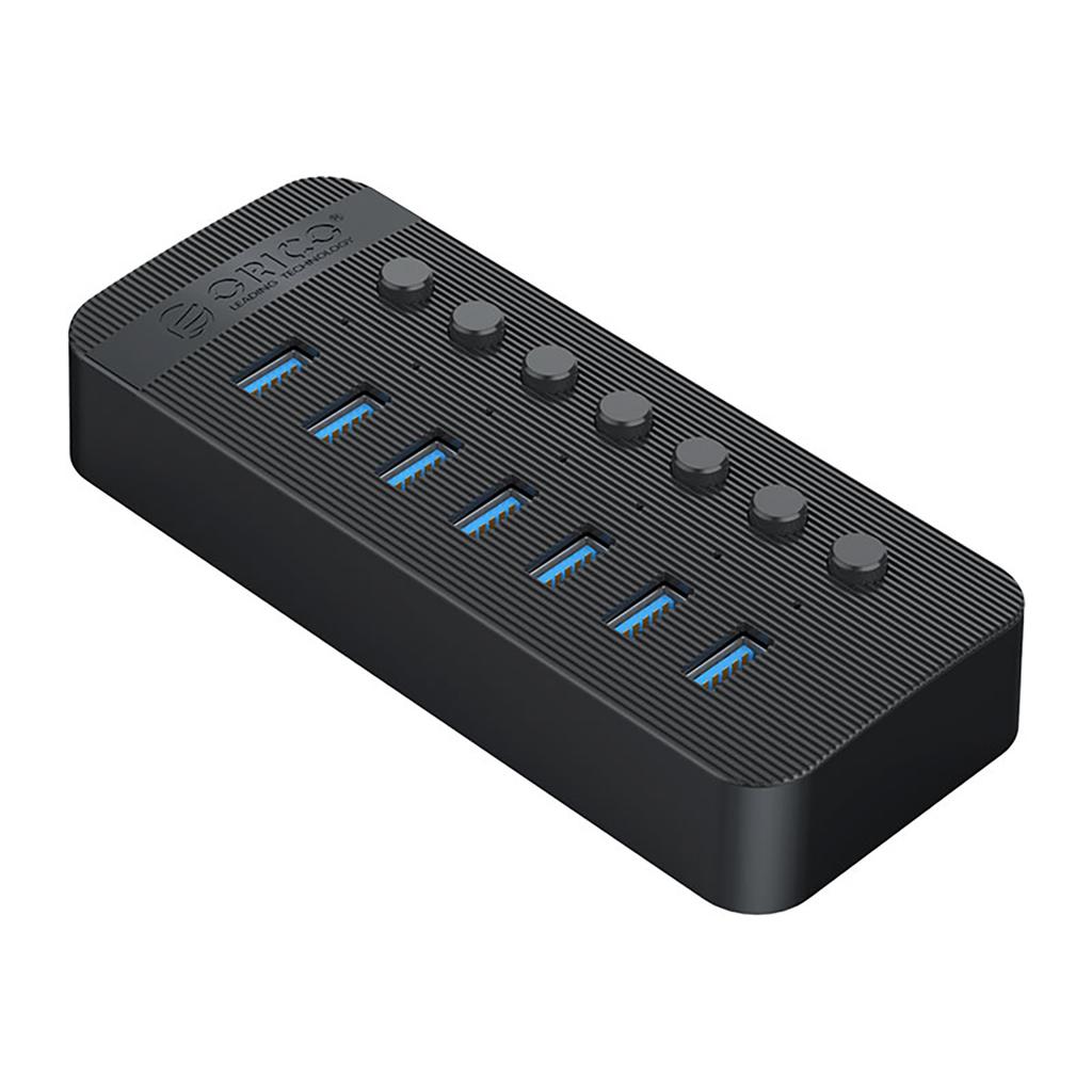 CT2U3-7AB Hub with 7x USB-A Switches - Black