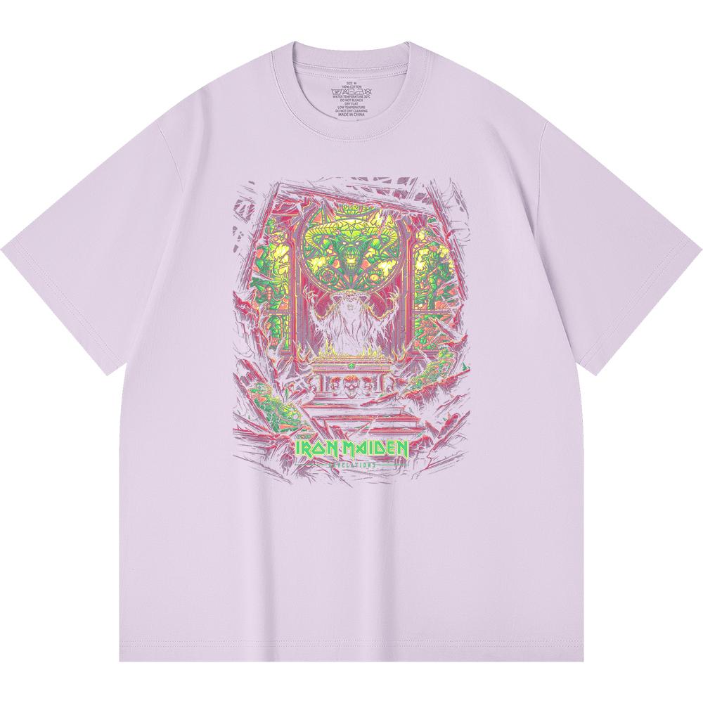 T-shirt Heavy Metal 100% Cotone 230 Gsm Stampa Band Rock Musica Popolare Unisex T-shirt Pesante in Cotone