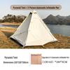 OEING Outdoor Pyramid Camping Tent with Inflatable Mat