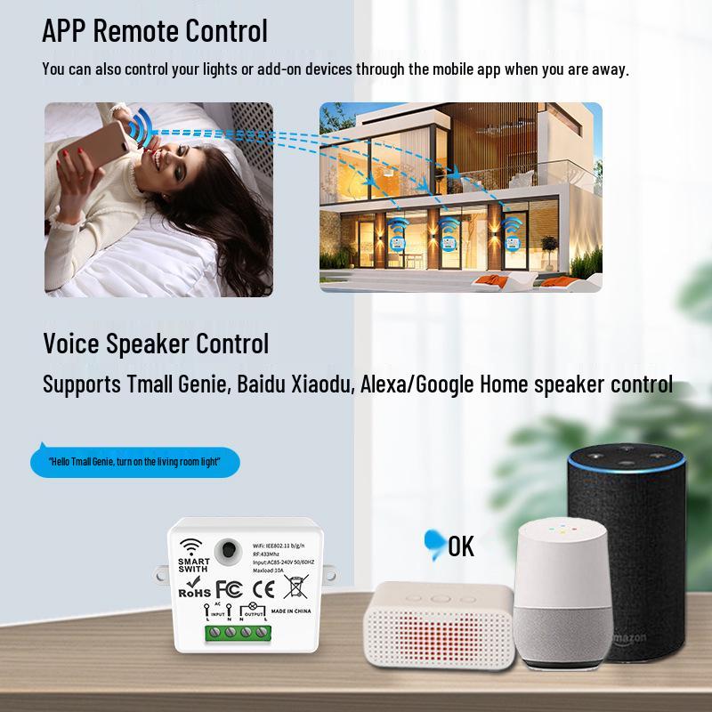 Graffiti Smart WiFi Touch Switch with APP & Alexa Voice Control