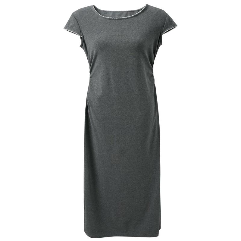 Sancai 2025 Autumn Round Neck A-Line T-Shirt Dress