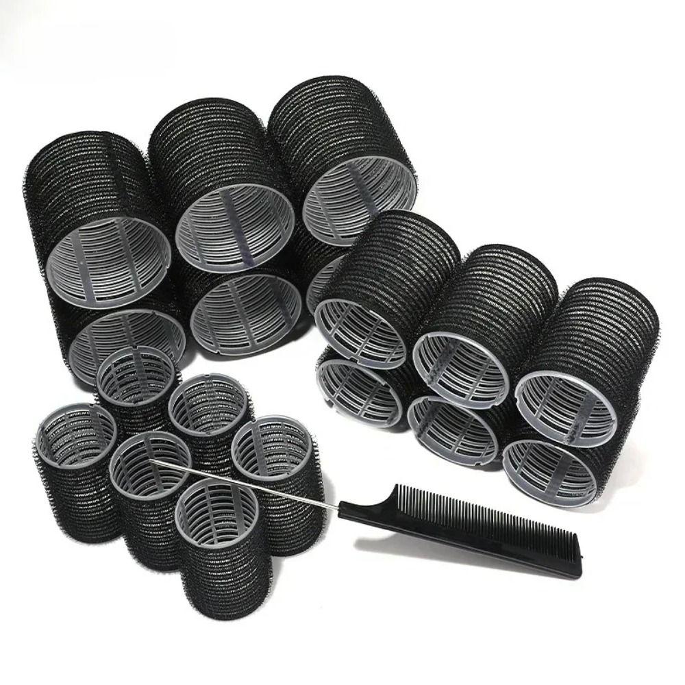 50Pcs 4 Sizes Rollers Self-Grip Hair Rollers Set Heatless DIY Heatless Hair Curlers Reusable Hair Partition Clip