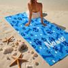 Custom Name Ultra-Soft Beach Towel with Dog Theme,Ideal for Pool - Camping, Diving - Perfect Travel Essential, Vibrant Beach Towel.