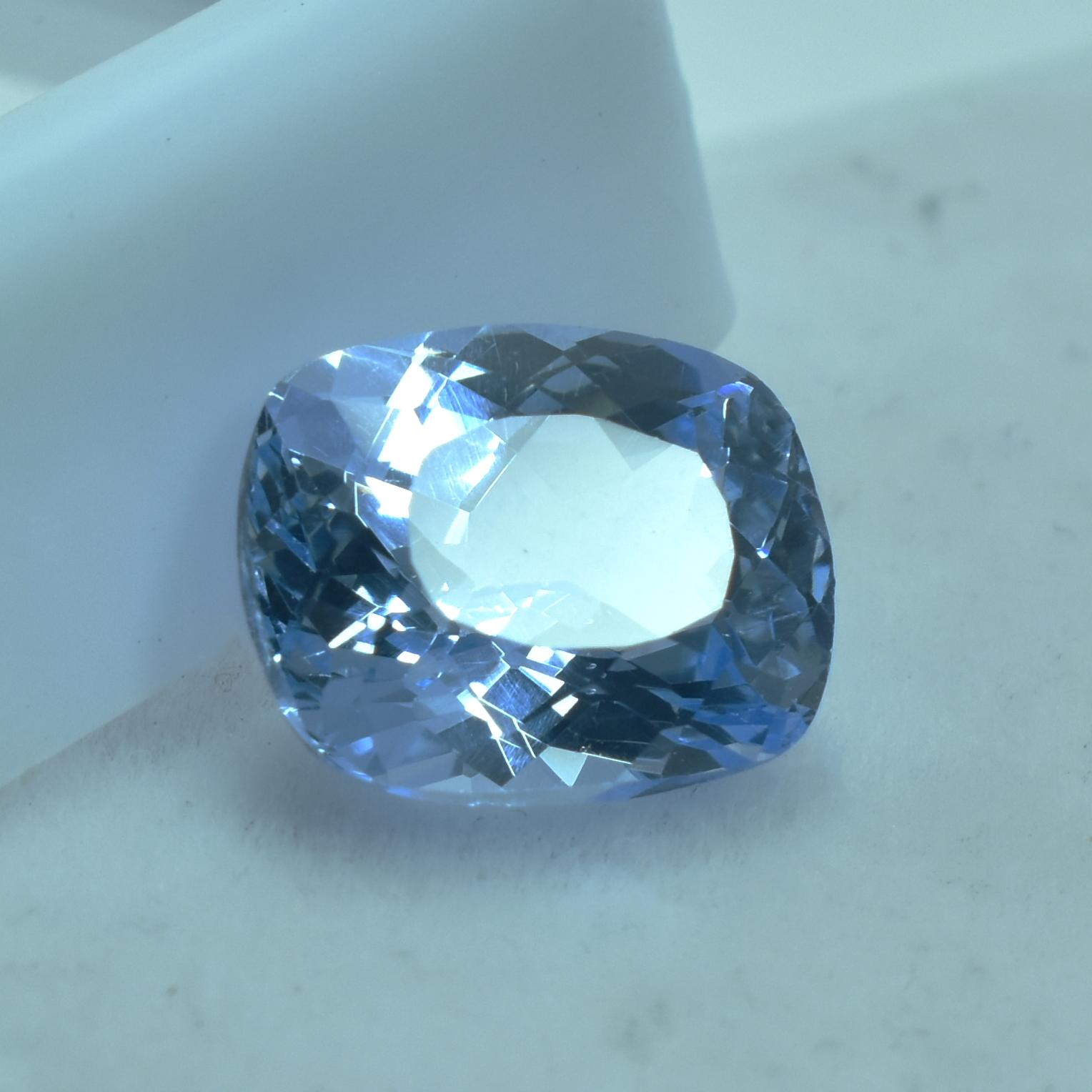 

Natural Blue Sapphire Cushion Cut 3.50 Ct CERTIFIED Jewelry Making Gemstone SU-894 9.9 mm approx синій