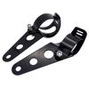 Headlight Housing  7" Black Aluminum Motorcycle Headlight Cover Housing  Mount Brackets Fork Ear  Headlamp Holder Kit  Universal