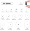 1-25mm Bőr Lyukasztó Szerszám Kerek, Egy Lyukú Üreges Lyukasztó 5 10 15 20 25 mm Magas Széntartalmú Acél Kör Vágó Szerszám Készlet Vágás