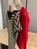 Women's Black & White Striped One-Shoulder Short-Sleeve Top - Spring/Summer Trendy