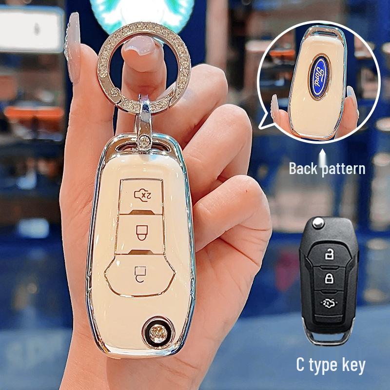 Ford Key Cover for Focus, Mondeo, Edge, Escort, Taurus, EcoSport, Mustang