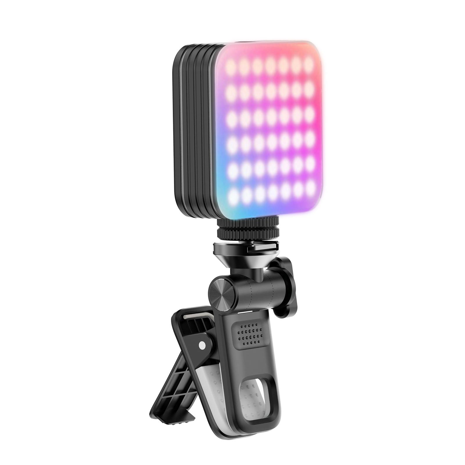

Мини RGB заполняющий светодиодный видеосвет 2500K-9000K с регулировкой яркости 8 световых эффектов для видеоконференций L