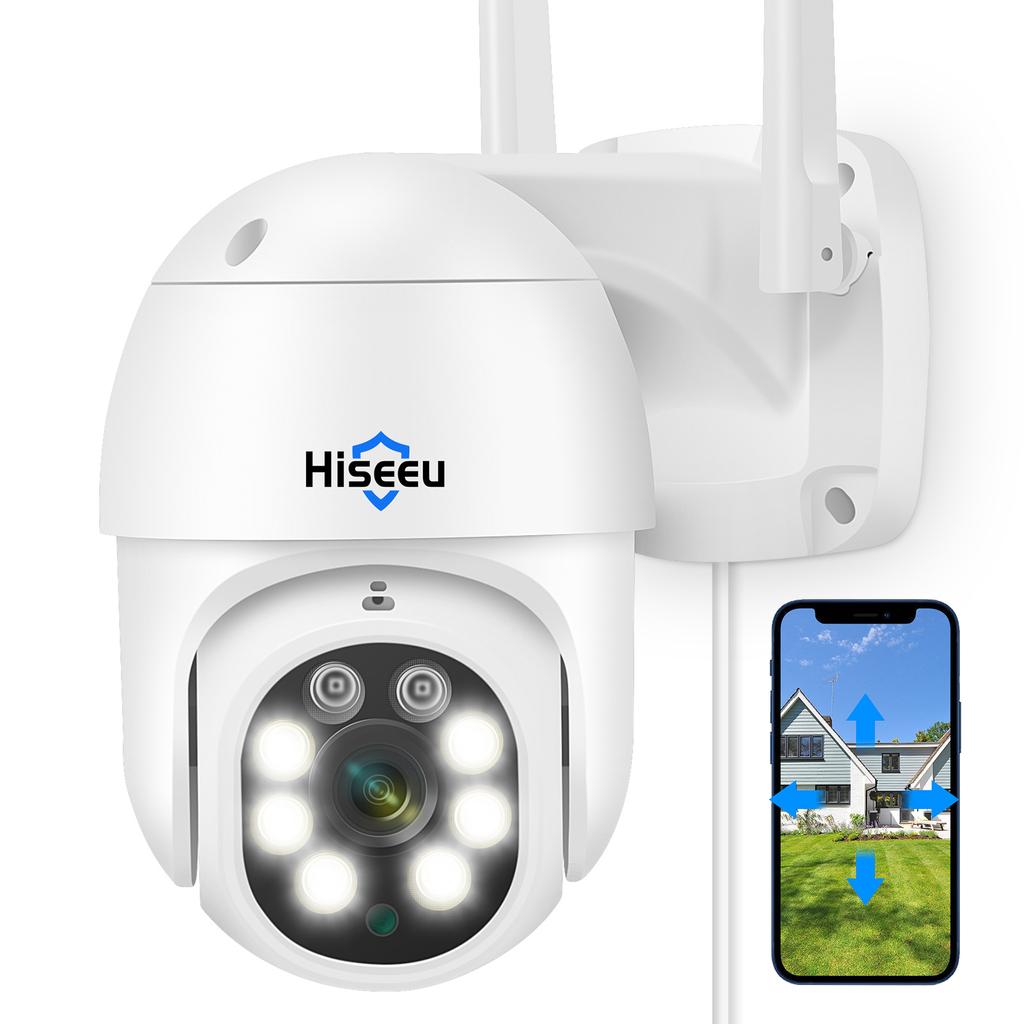 Bezdrátový monitor Hiseeu WHD305 5MP Kamera pro montáž na stěnu Chytrá kamera WiFi s 5x digitálním zoomem IP66
