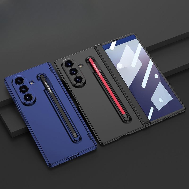 Suitable for Samsung Zfold7 Mobile Phone Case Ultra-thin Integrated Pen Slot Flip Cover Folding Screen Matte Protective Cover