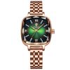 Top Brand Waterproof Fashion Women's Quartz Luminous Watch Ultra Thin Solid Steel Band Small Square Watch
