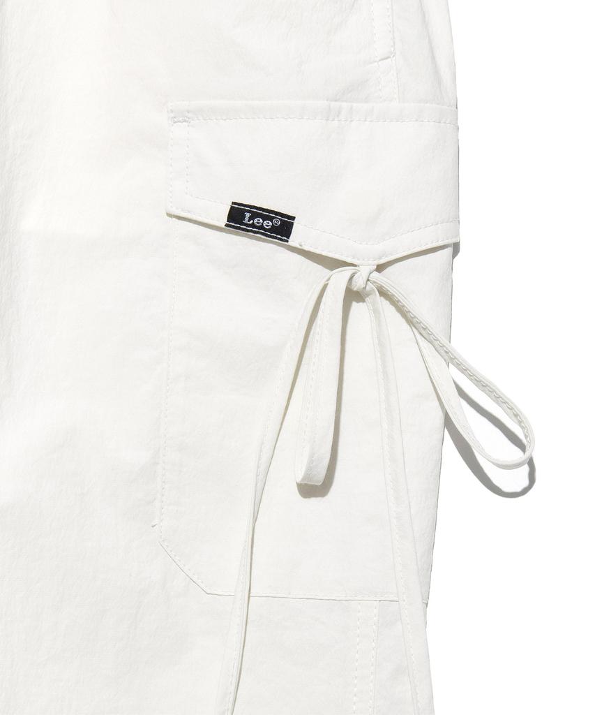 LEE Women'S Nylon Ribbon Cargo Pants Ivory