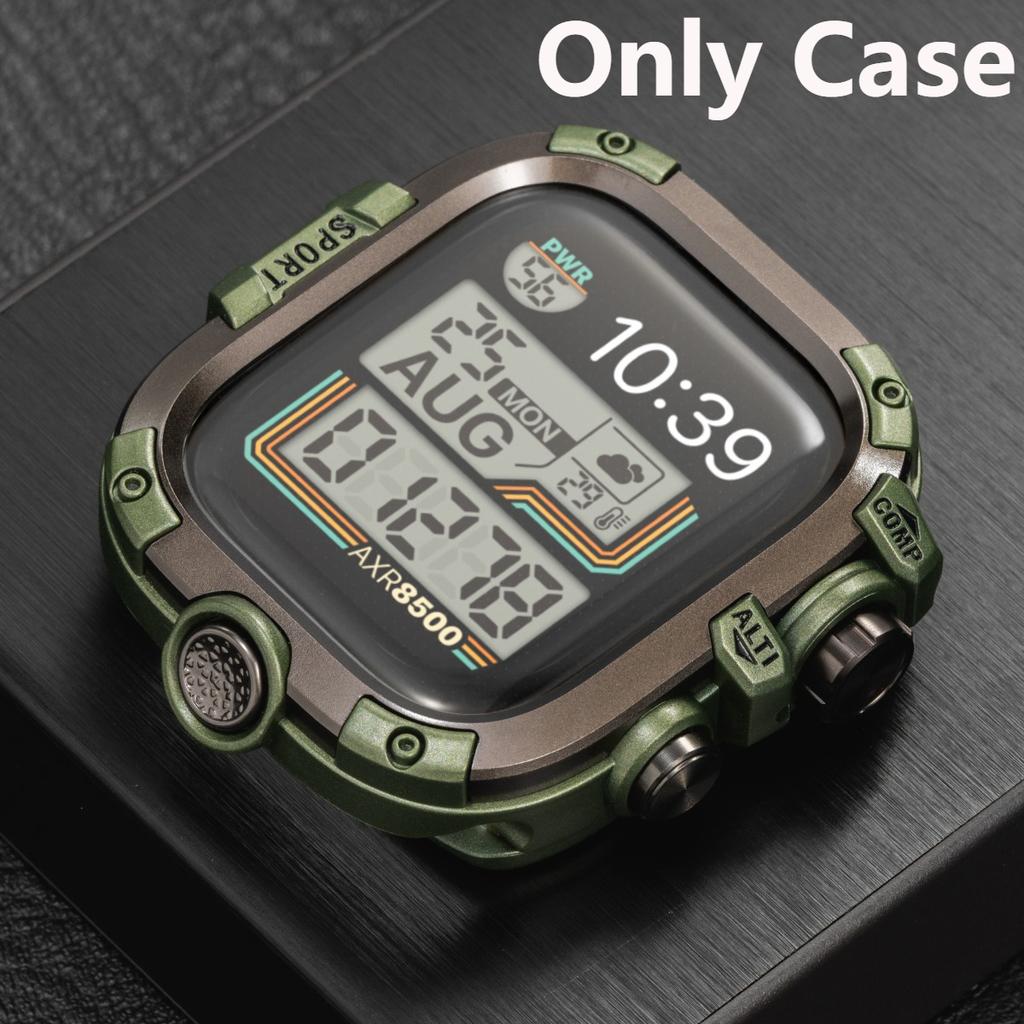 Strap/Metal case for Apple Watch Ultra 2 1 Rubber Loop Band 49mm Silicone Bracelet for IWatch Series 10 9 8 7 45mm 6 5 4 Se 44mm