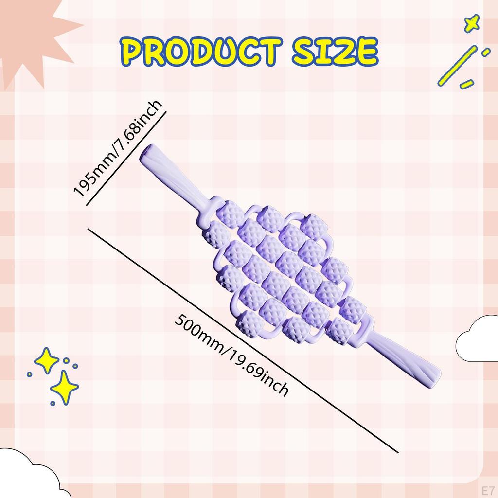 Body Massage Roller, Portable Relaxation Sticks for Back Exercise, Gym, Buttocks,