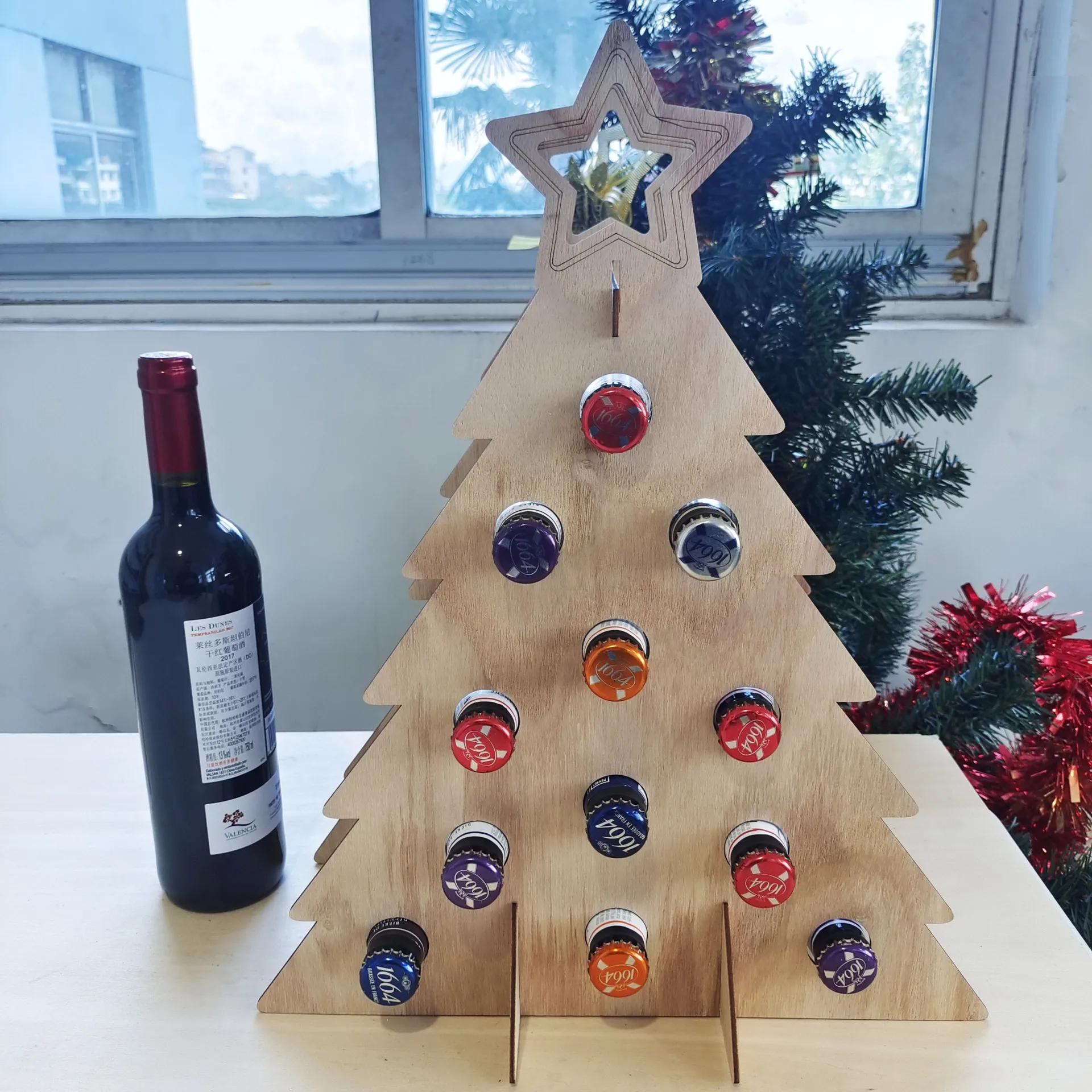 Адвент-календарь для взрослых, Рождественское украшение, Праздничная винная полка, Подарки с вином и крепкими напитками, Домашние календари, Новая рождественская елка XXL