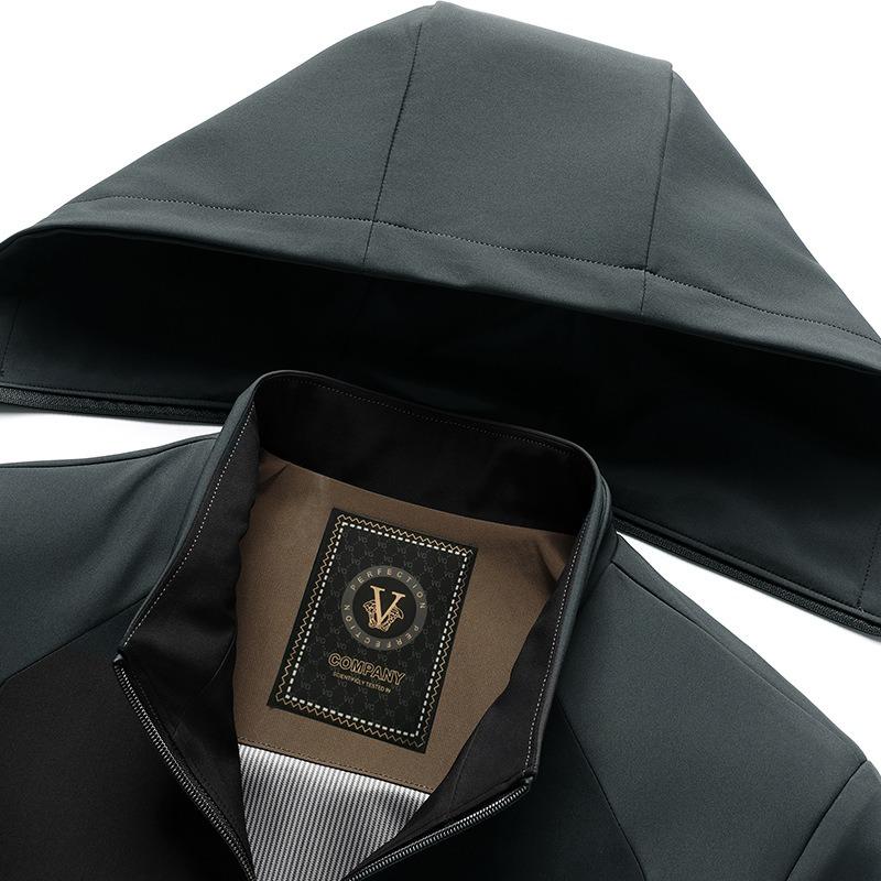 New removable hat fashion urban long-sleeved spring men's jacket spring and autumn dad jacket coat