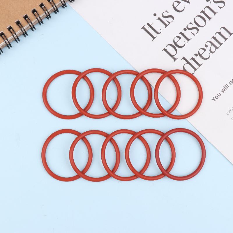 10 Stück Silikon-O-Ring für Kaffee 43,6*35*4,3 mm O-Ring VMQ Dichtung Dichtungsdicke 4,3 mm O-Ring Rotes Gummi