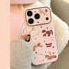 Cute Pink Pony Phone Case for IPhone 16, IPhone 17 Pro Max, and IPhone 14 with A Chain