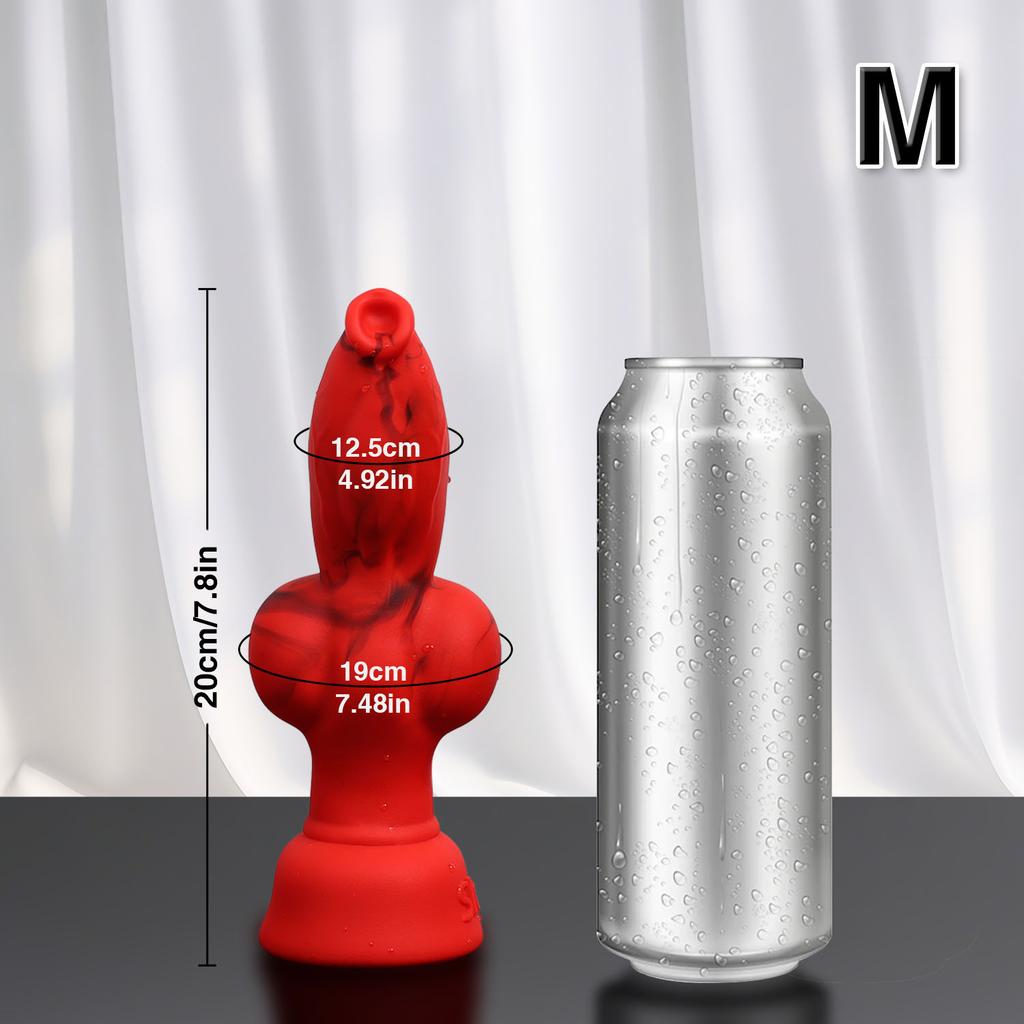 4 Sizes Dog Knots Dildo Adult Toy Animal Penis Fantasy Dildos Silicone G-Spot Stimulator Sex Toys For Men Women Men Anal Plug