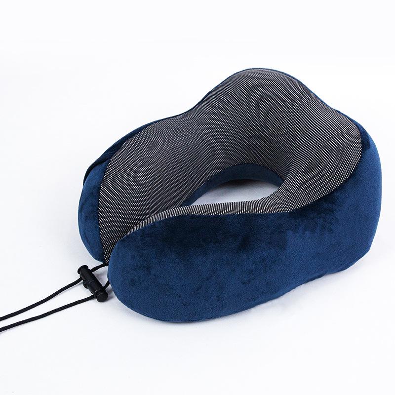 Memory Foam U-shaped Travel Neck Pillow for Airplane and Car