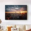 New York City Sunset View Leinwandgemälde an der Wand Kunstposter und Drucke Cuadros Skline of Manhattan Wall Pictures Home