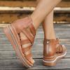 Fashion Plus Size 36-43 Shoes for Women Summer Fashion Platform Sandals Comfortable Wedges Zipper Sandalias De Mujer Women Sandals