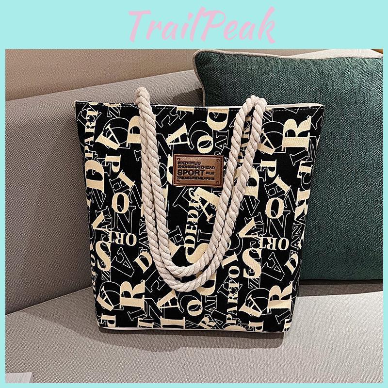 Capacity Canvas Womens Handbag Large New Fashionable Commuter Shoulder Bag