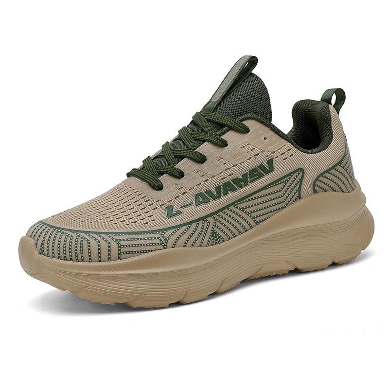 New ModelAutumn Youth Breathable Casual Versatile Sports Shoes Ultra-Light Shock Absorber Dad Tide Shoes Travel Hiking Shoes Shock Absorber