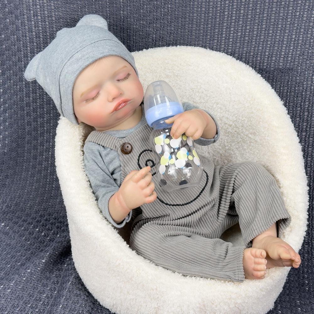 

50 см моющаяся реалистичная мягкая расписанная вручную кукла-реборн для детей Boy