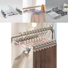 Standard Wardrobe Pants Hanger With Non Slip Stainless Steel Clips For Home Storage And Organization